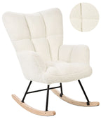 Rocking Chair OULU Boucle White