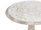 Side Table JAMBIA Mango Wood Off-White