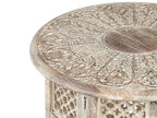 Side Table SANTRA Mango Wood Light Brown