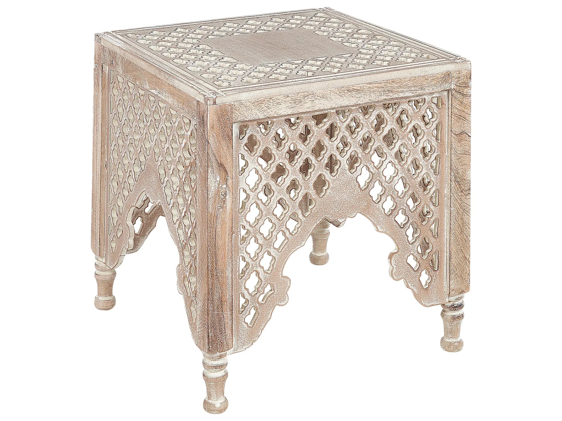 Side Table KADMA Mango Wood Light Brown