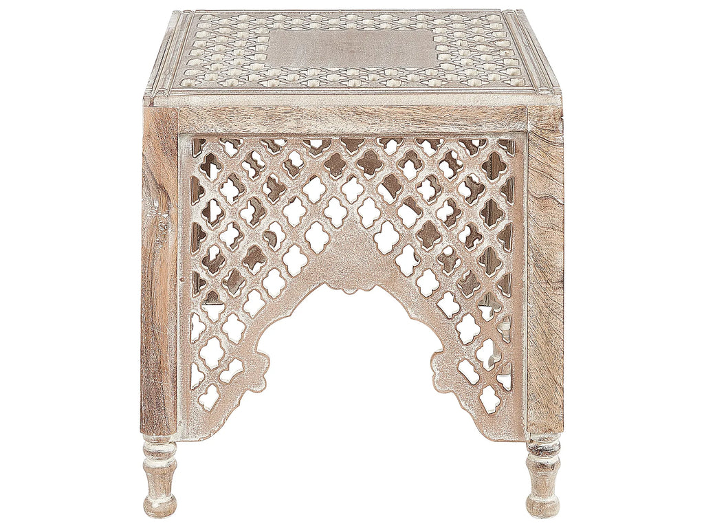 Side Table KADMA Mango Wood Light Brown