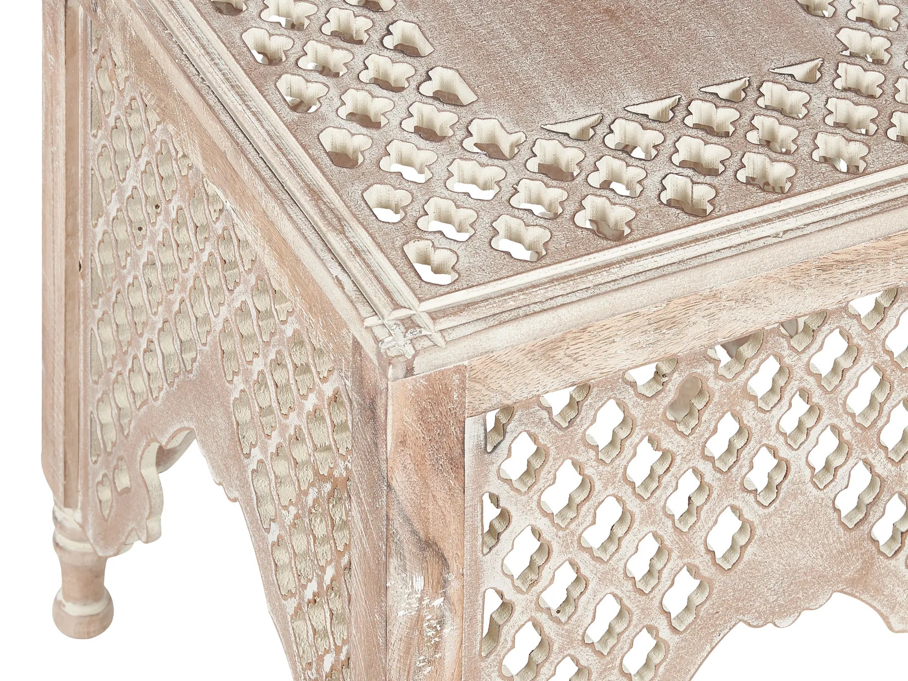 Side Table KADMA Mango Wood Light Brown
