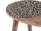 Set of 2 Side Tables KHETUA Mango Wood Brown