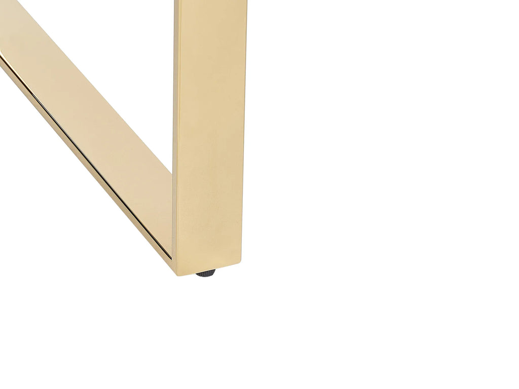 Coffee Table TILON Tempered Glass Gold