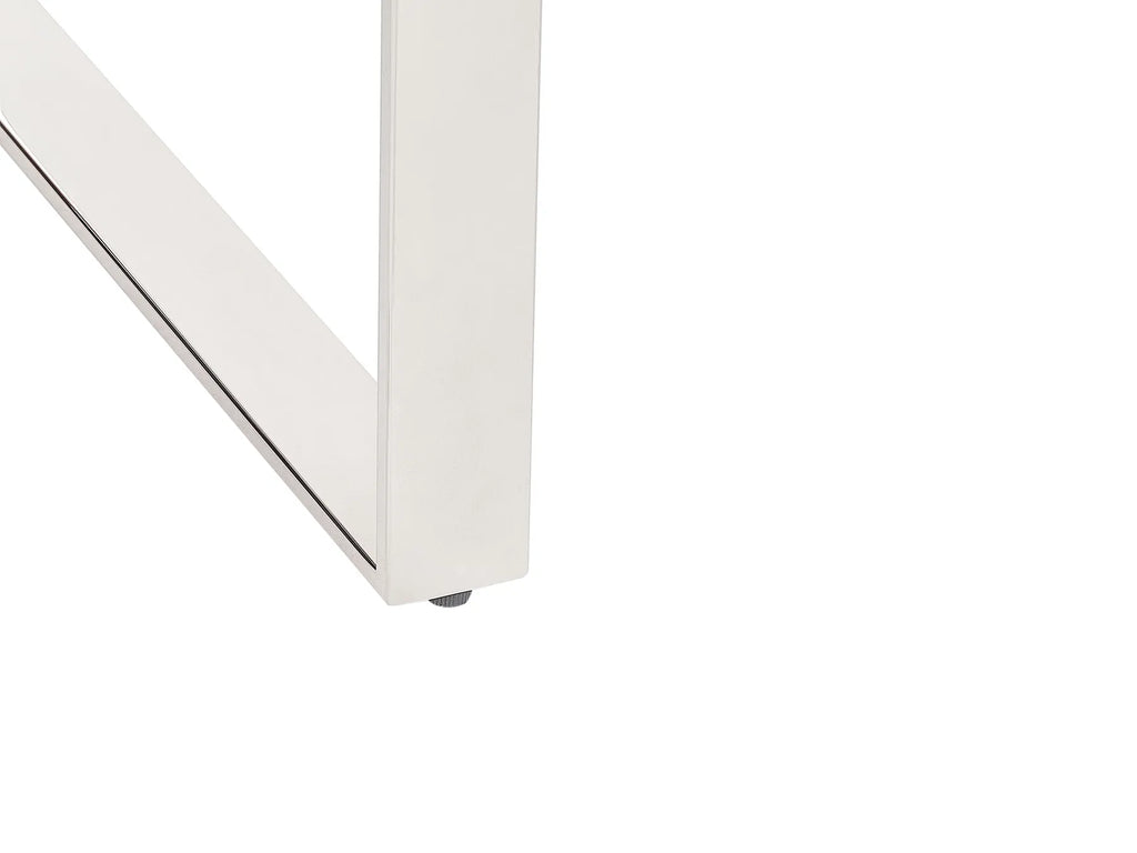 Coffee Table TILON Tempered Glass Silver