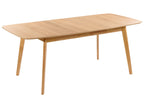 Extending Dining Table MADOX Light Oak 150/190 cm 90 cm