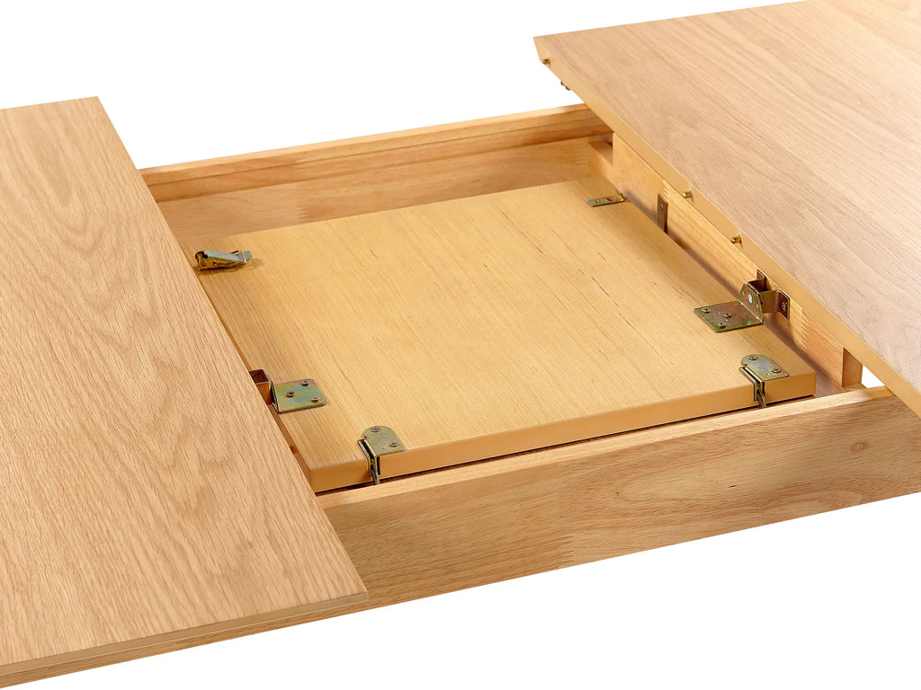 Extending Dining Table MADOX Light Oak 150/190 cm 90 cm