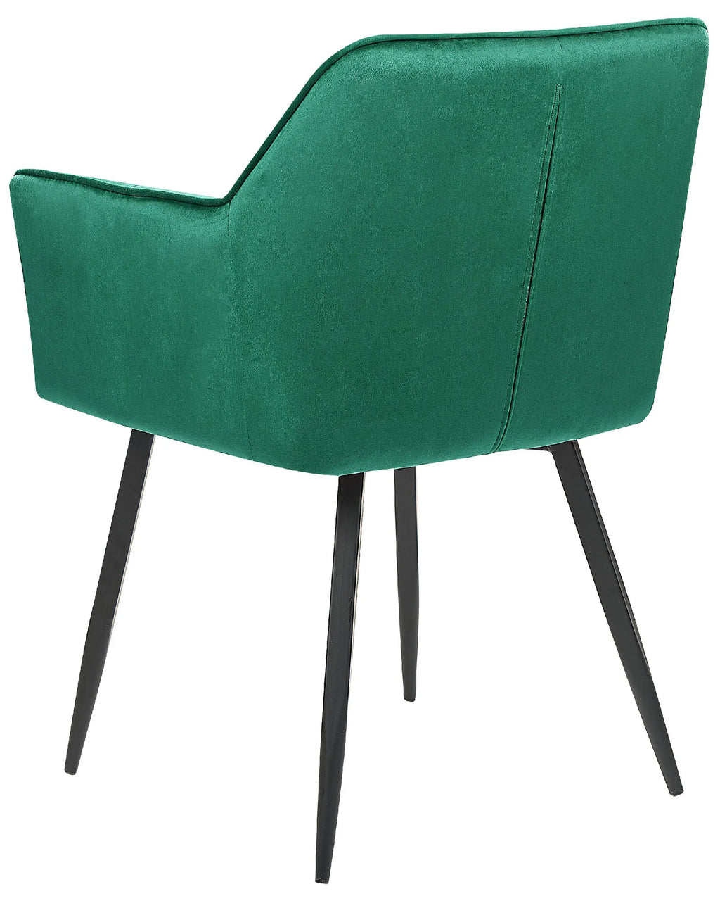 Set of 2 Dining Chairs JASMIN Velvet Emerald Green