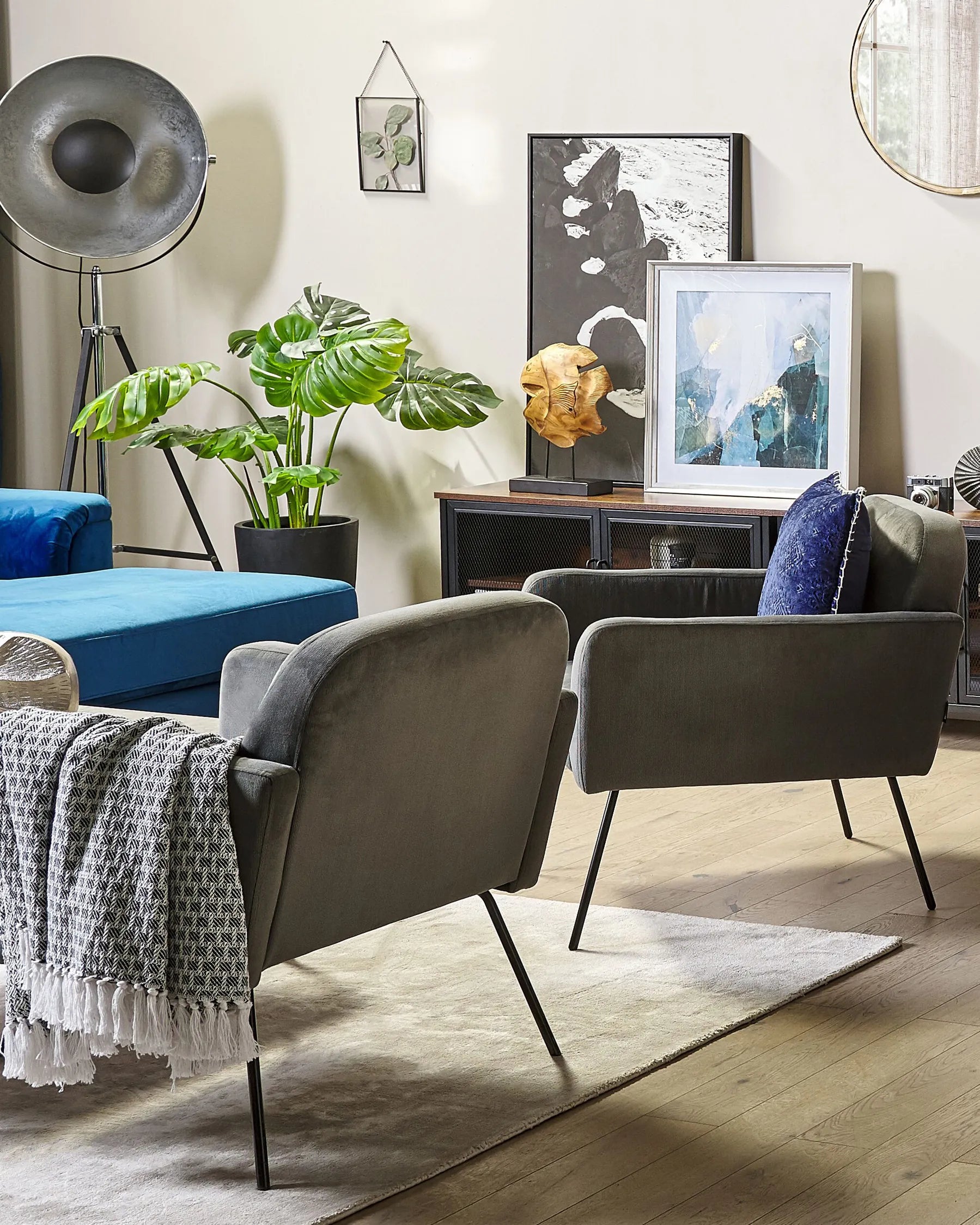 Armchair NARKEN Velvet Grey