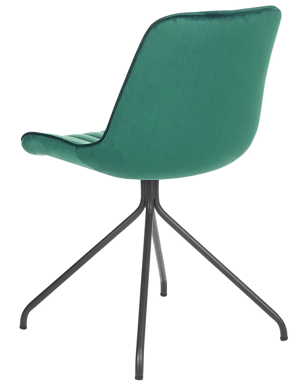 Set of 2 Dining Chairs NAVASOTA Velvet Emerald Green