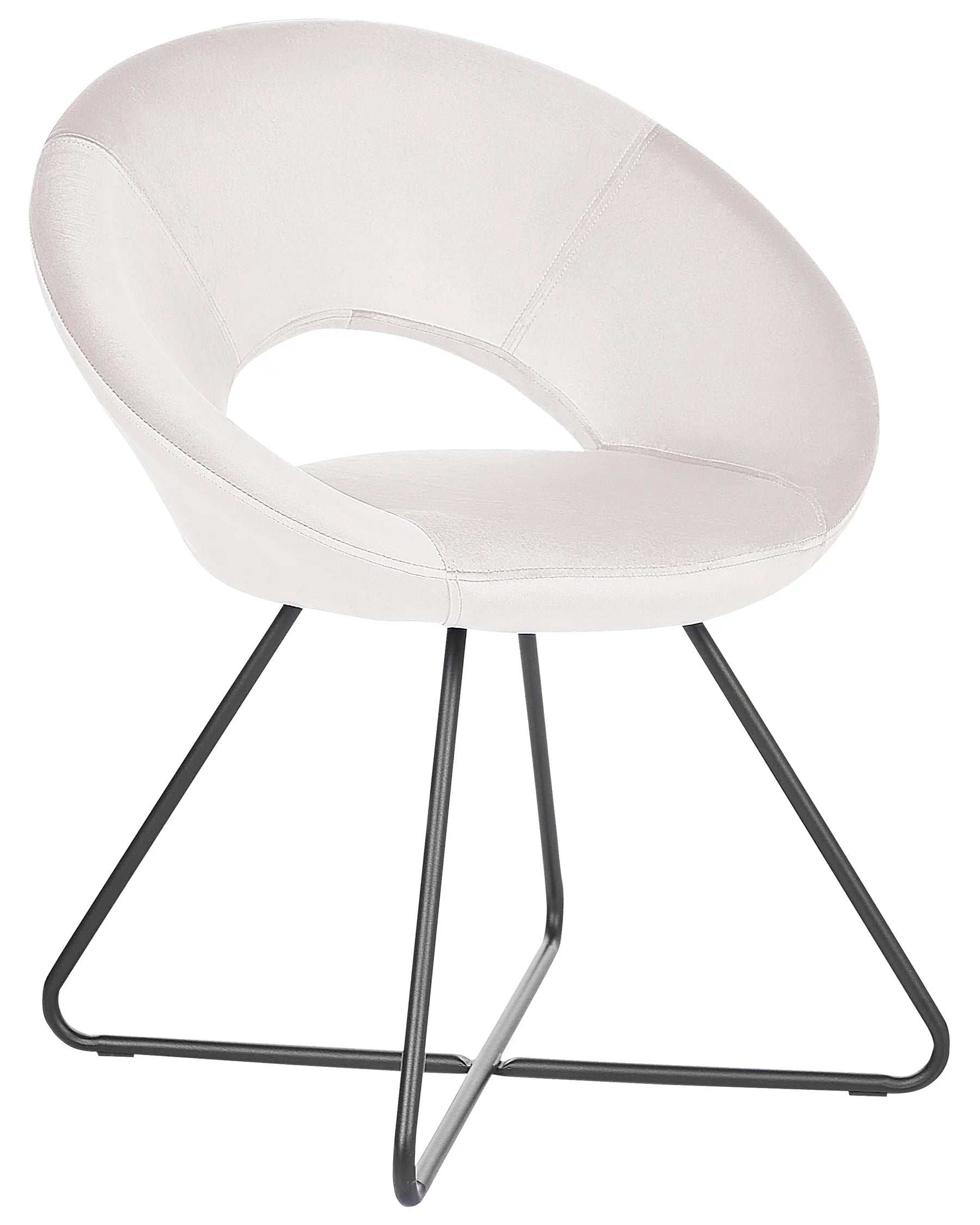 Dining Chair RACHEL Velvet Off-White