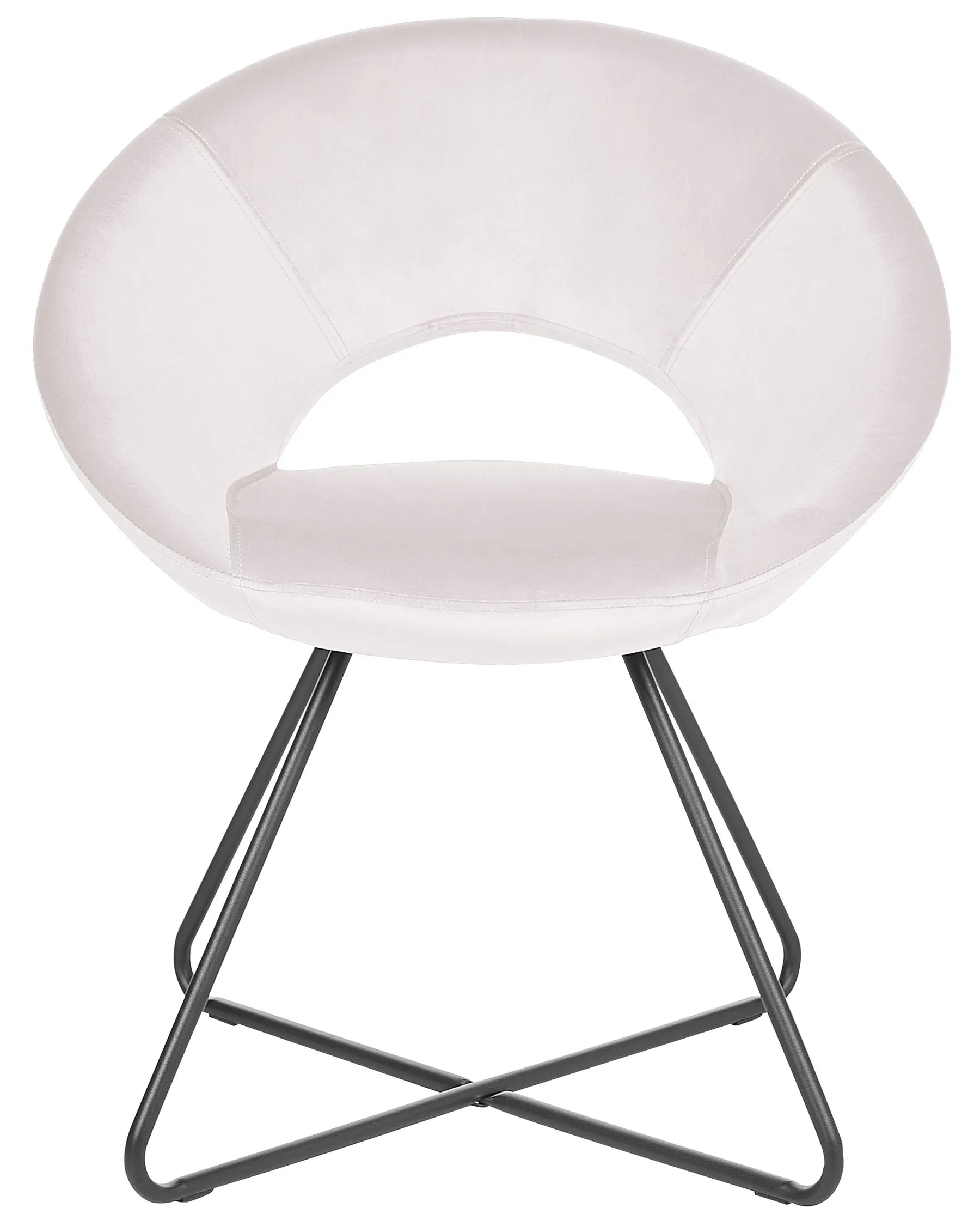 Dining Chair RACHEL Velvet Off-White