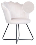 Armchair LOVELOCK Velvet Off-White