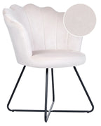 Armchair LOVELOCK Velvet Off-White
