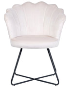 Armchair LOVELOCK Velvet Off-White
