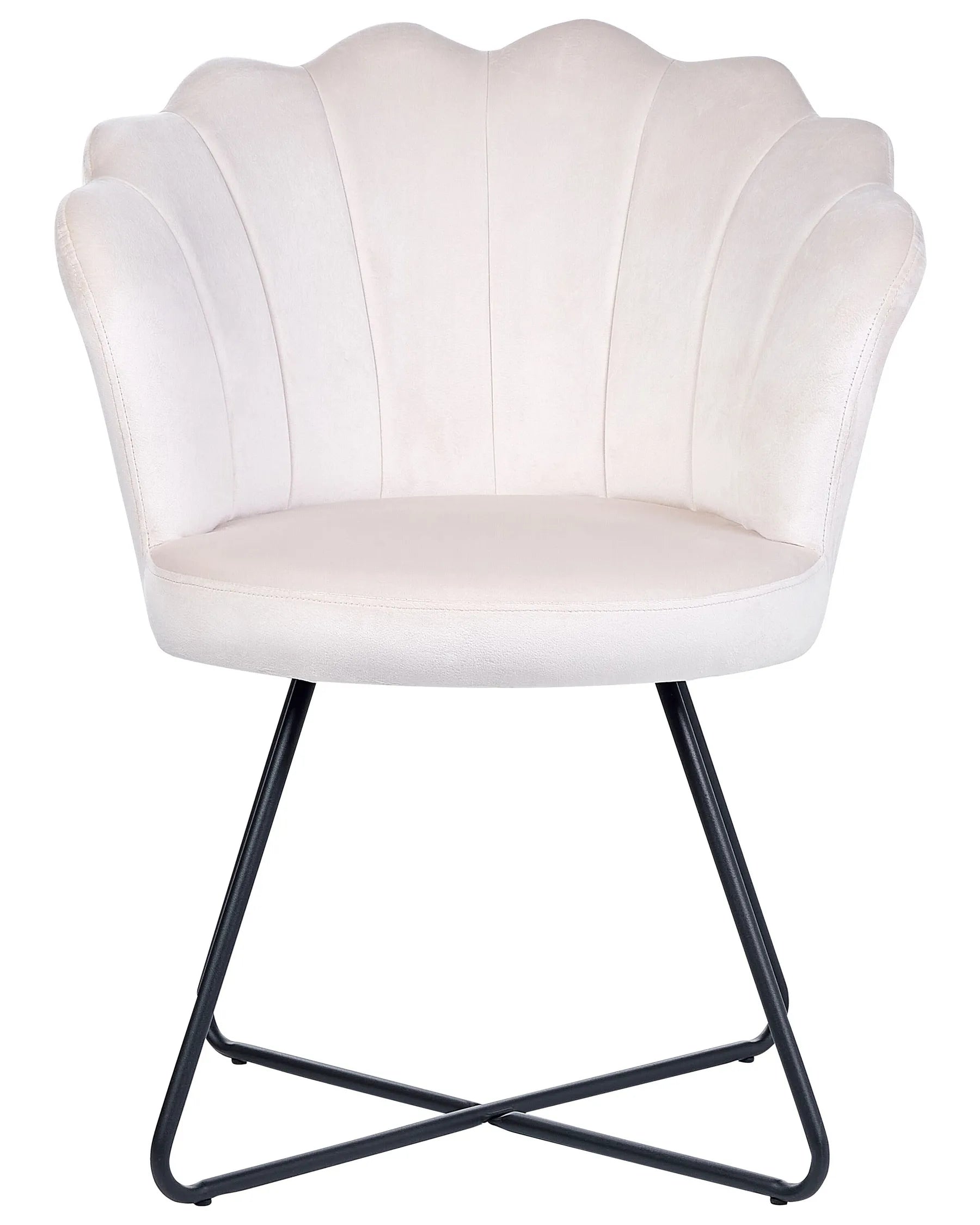 Armchair LOVELOCK Velvet Off-White