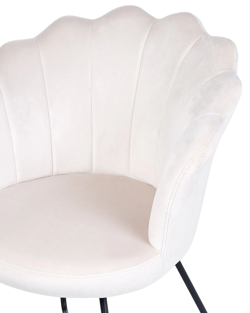 Armchair LOVELOCK Velvet Off-White