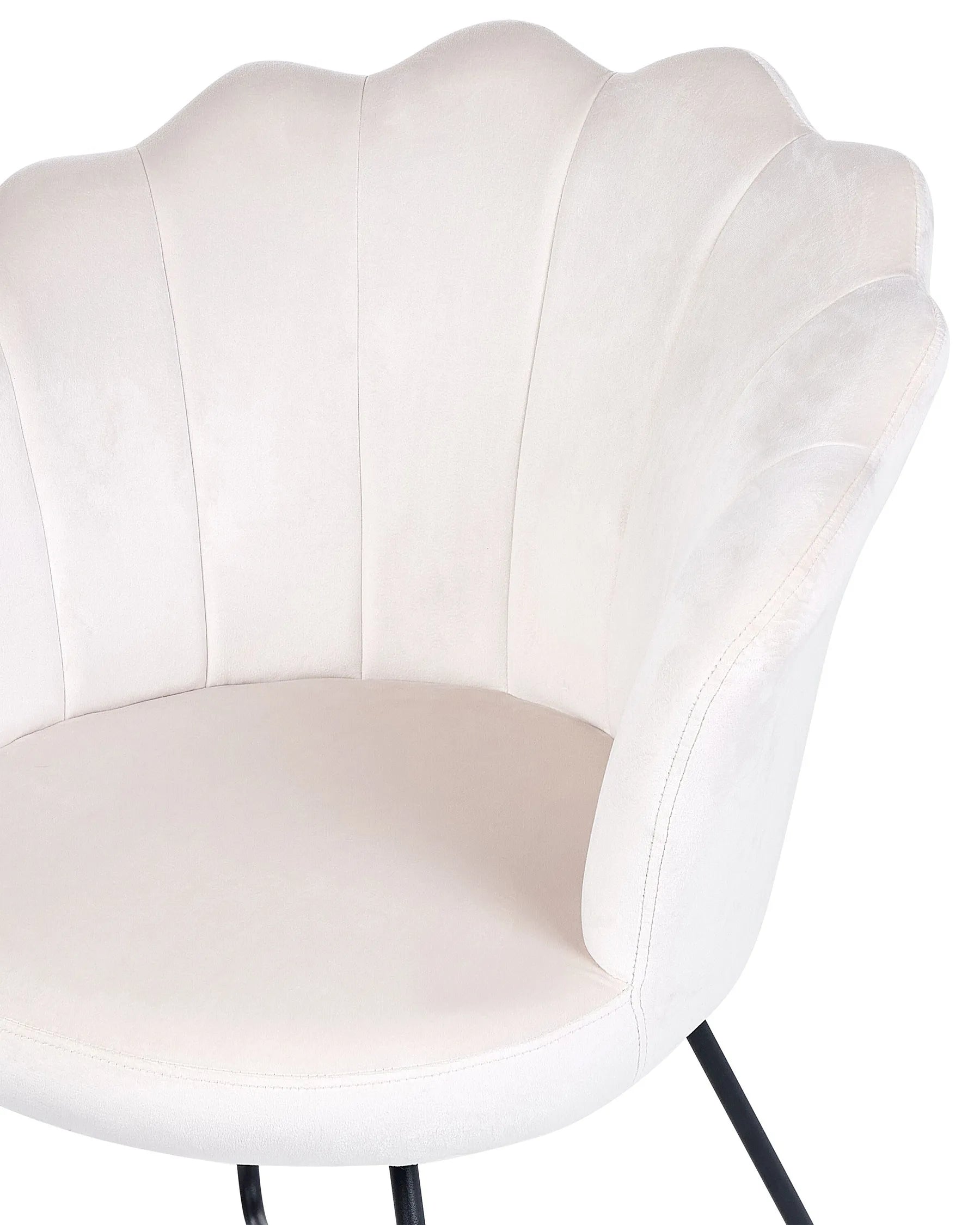 Armchair LOVELOCK Velvet Off-White
