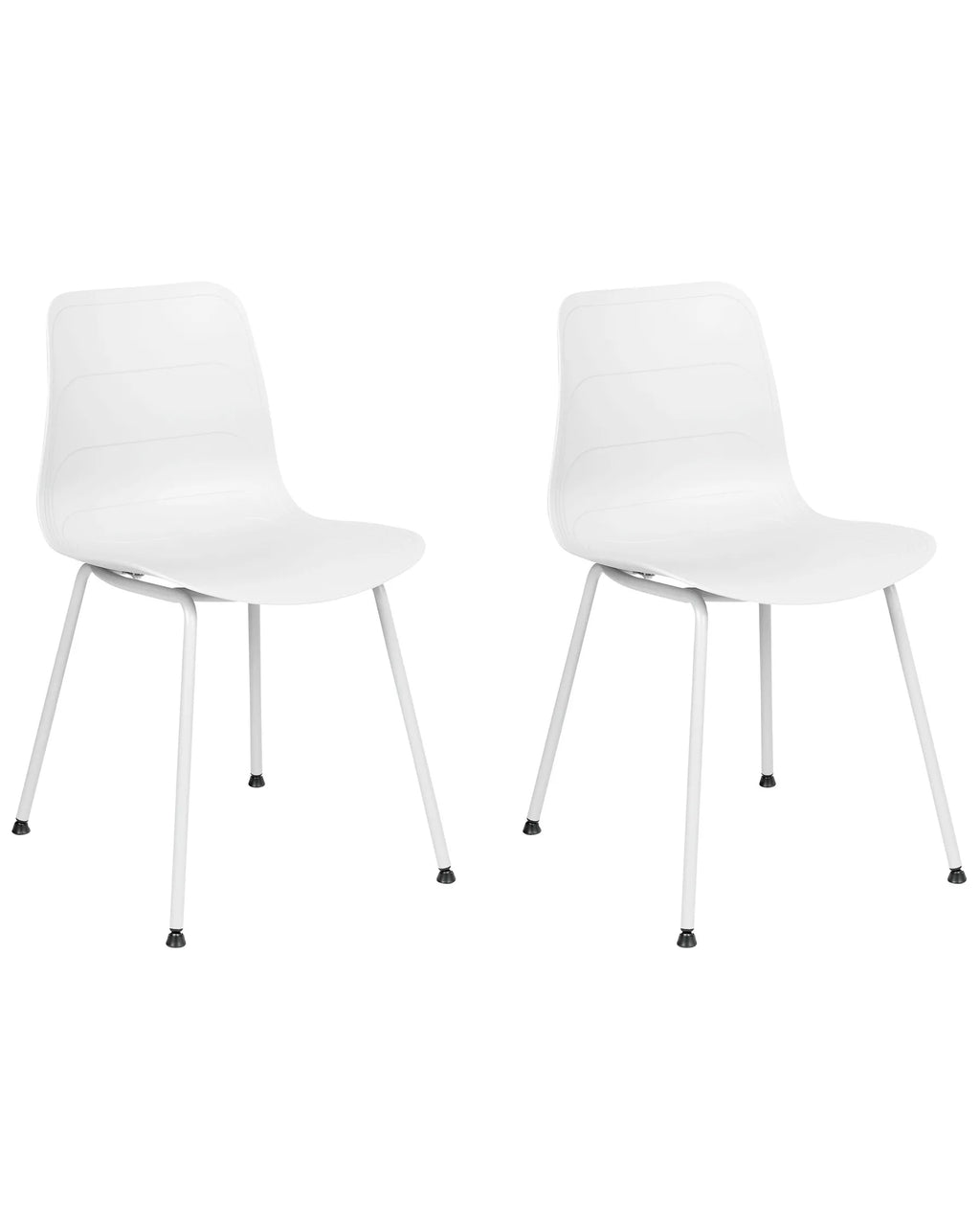 Set of 2 Dining Chairs LOOMIS White