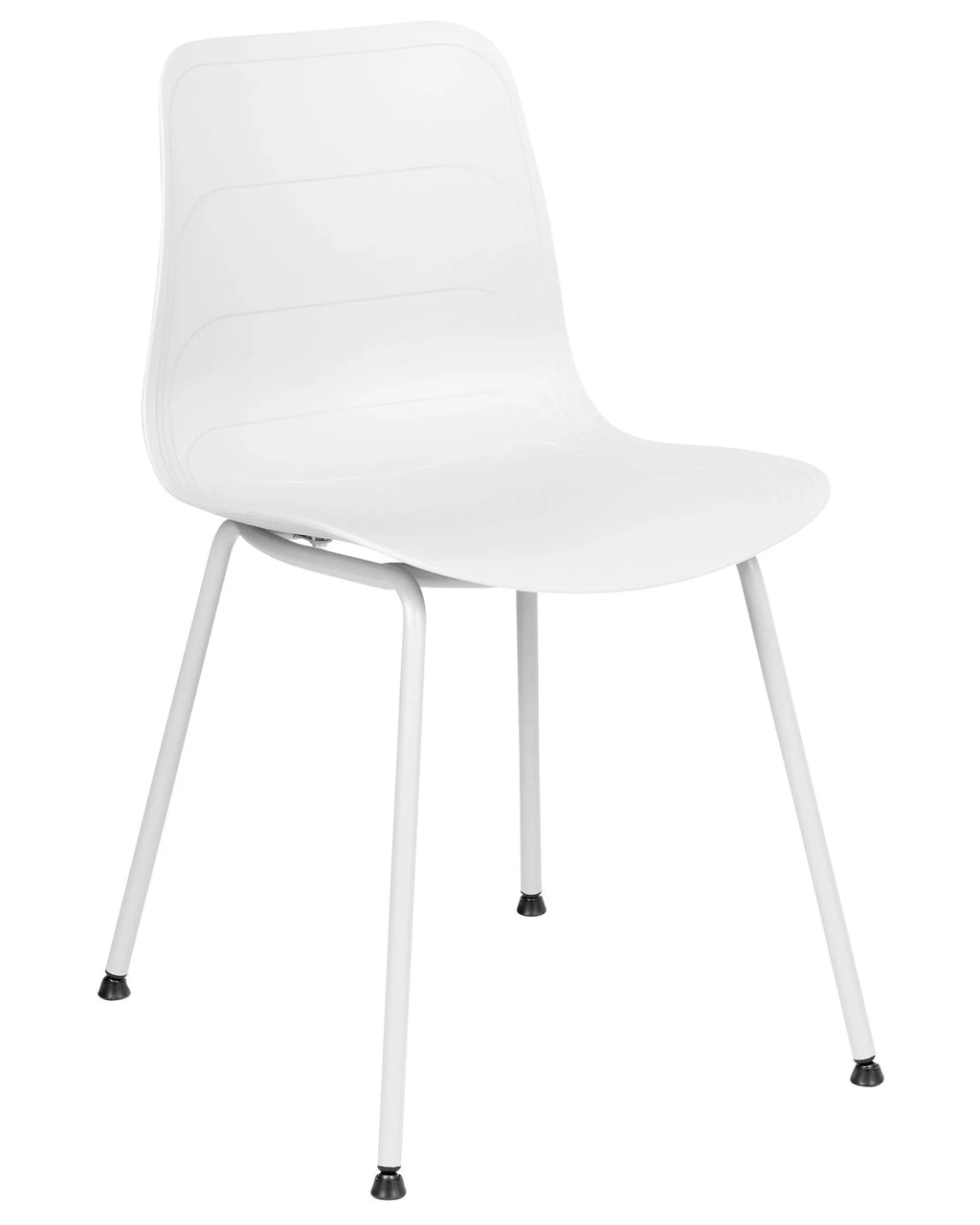 Set of 2 Dining Chairs LOOMIS White