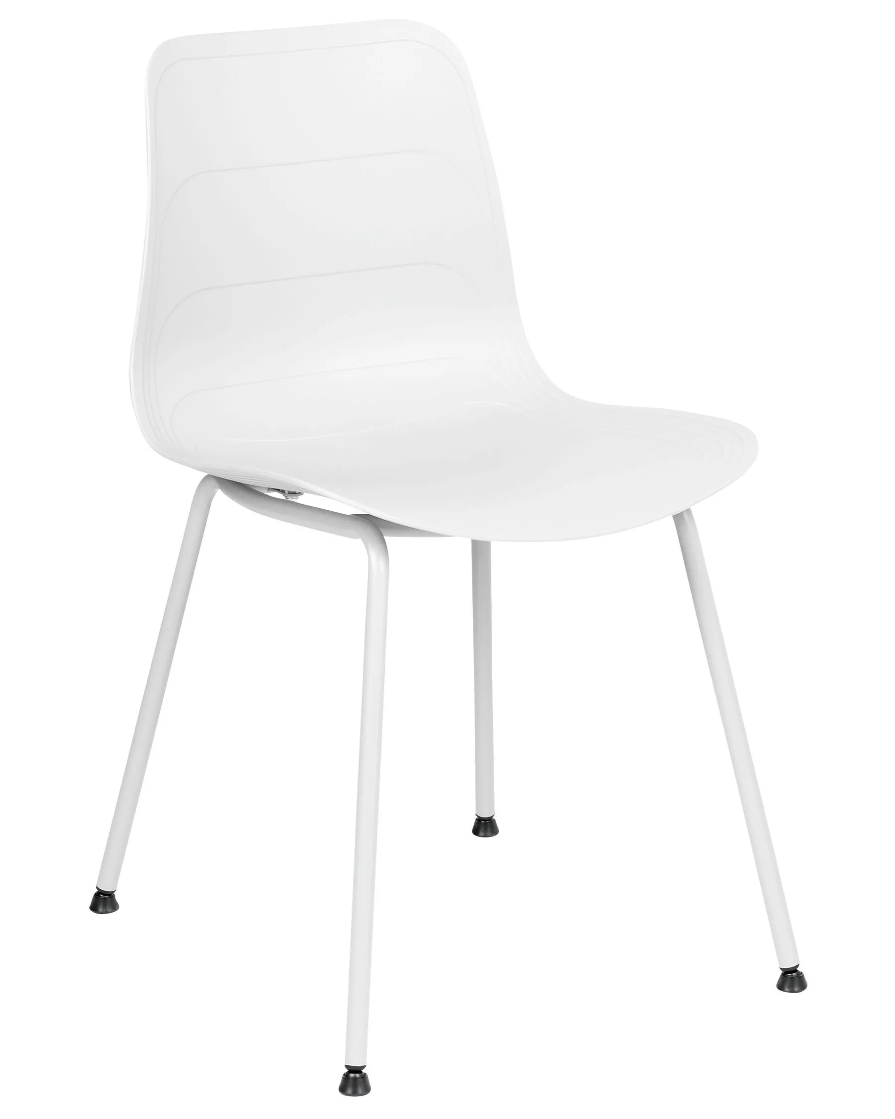 Set of 2 Dining Chairs LOOMIS White