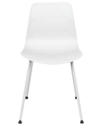 Set of 2 Dining Chairs LOOMIS White