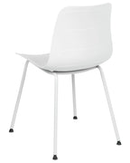 Set of 2 Dining Chairs LOOMIS White