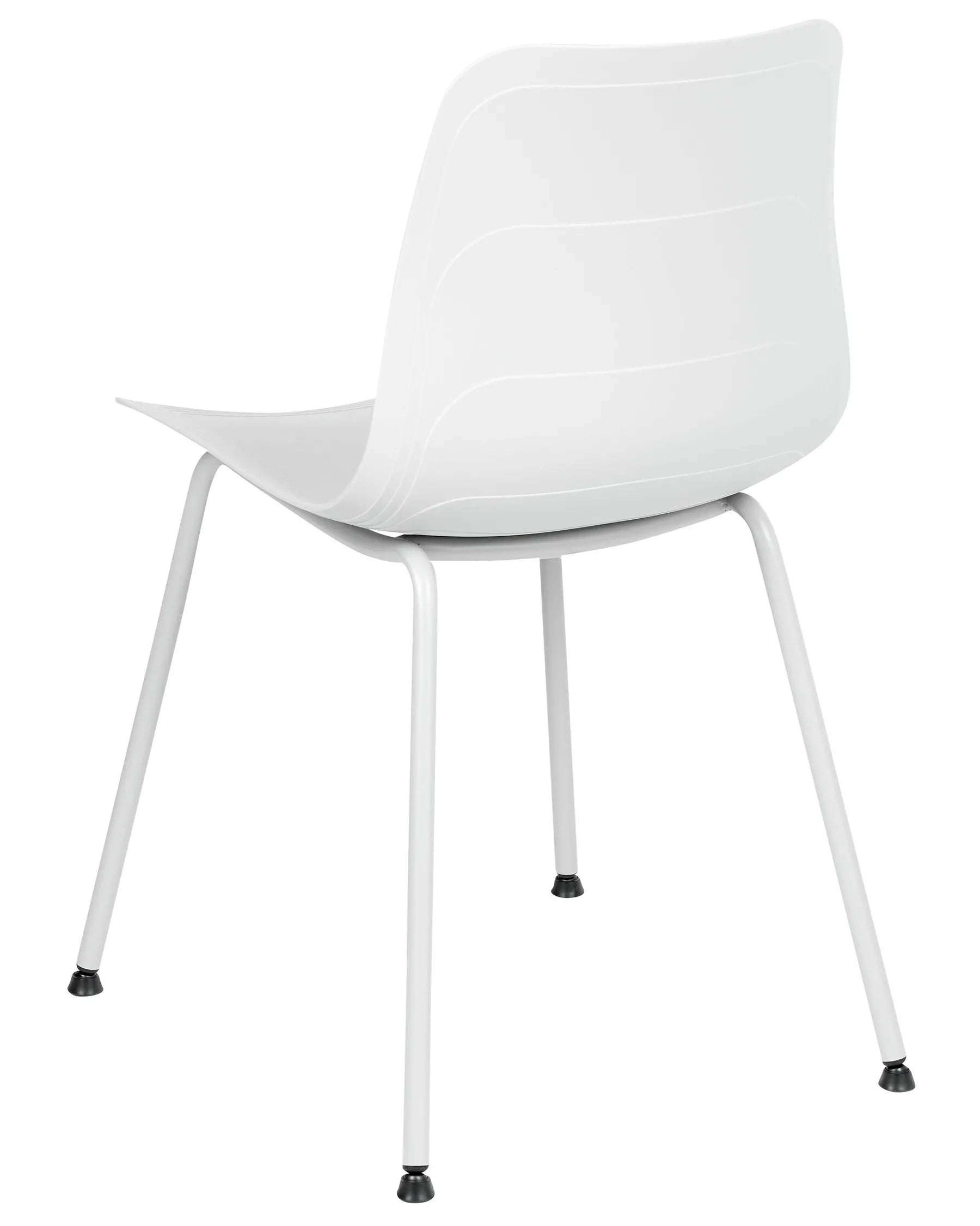 Set of 2 Dining Chairs LOOMIS White