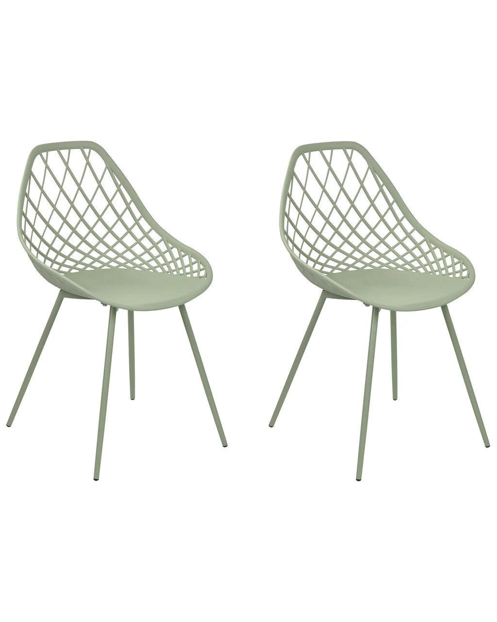 Set of 2 Dining Chairs CANTON II Green