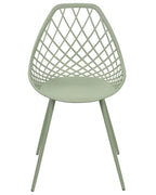 Set of 2 Dining Chairs CANTON II Green