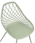 Set of 2 Dining Chairs CANTON II Green