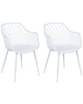 Set of 2 Dining Chairs NASHUA II White