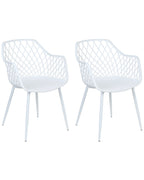 Set of 2 Dining Chairs NASHUA II White