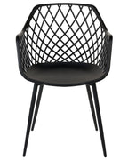 Set of 2 Dining Chairs NASHUA II Black