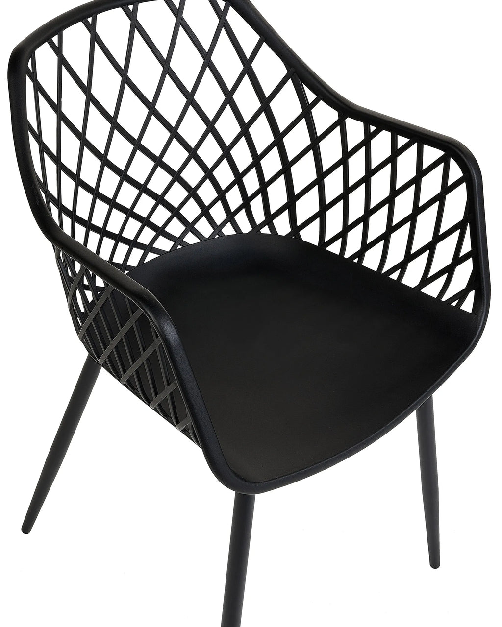 Set of 2 Dining Chairs NASHUA II Black