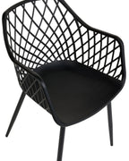 Set of 2 Dining Chairs NASHUA II Black