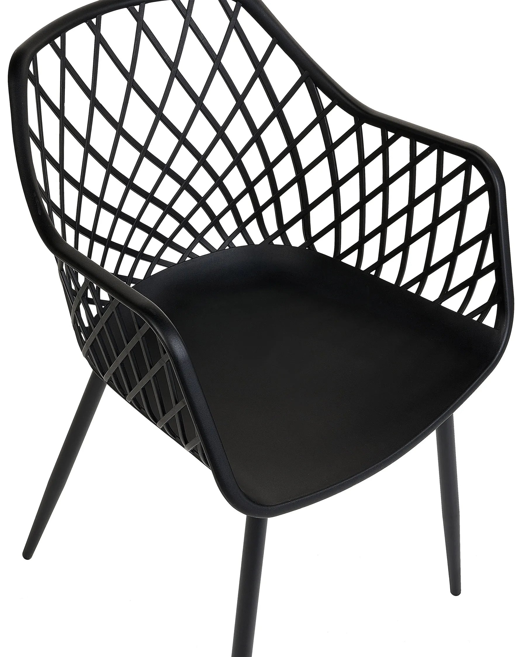 Set of 2 Dining Chairs NASHUA II Black