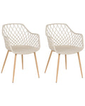 Set of 2 Dining Chairs NASHUA Beige
