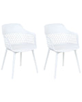 Set of 2 Dining Chairs ALMIRA White