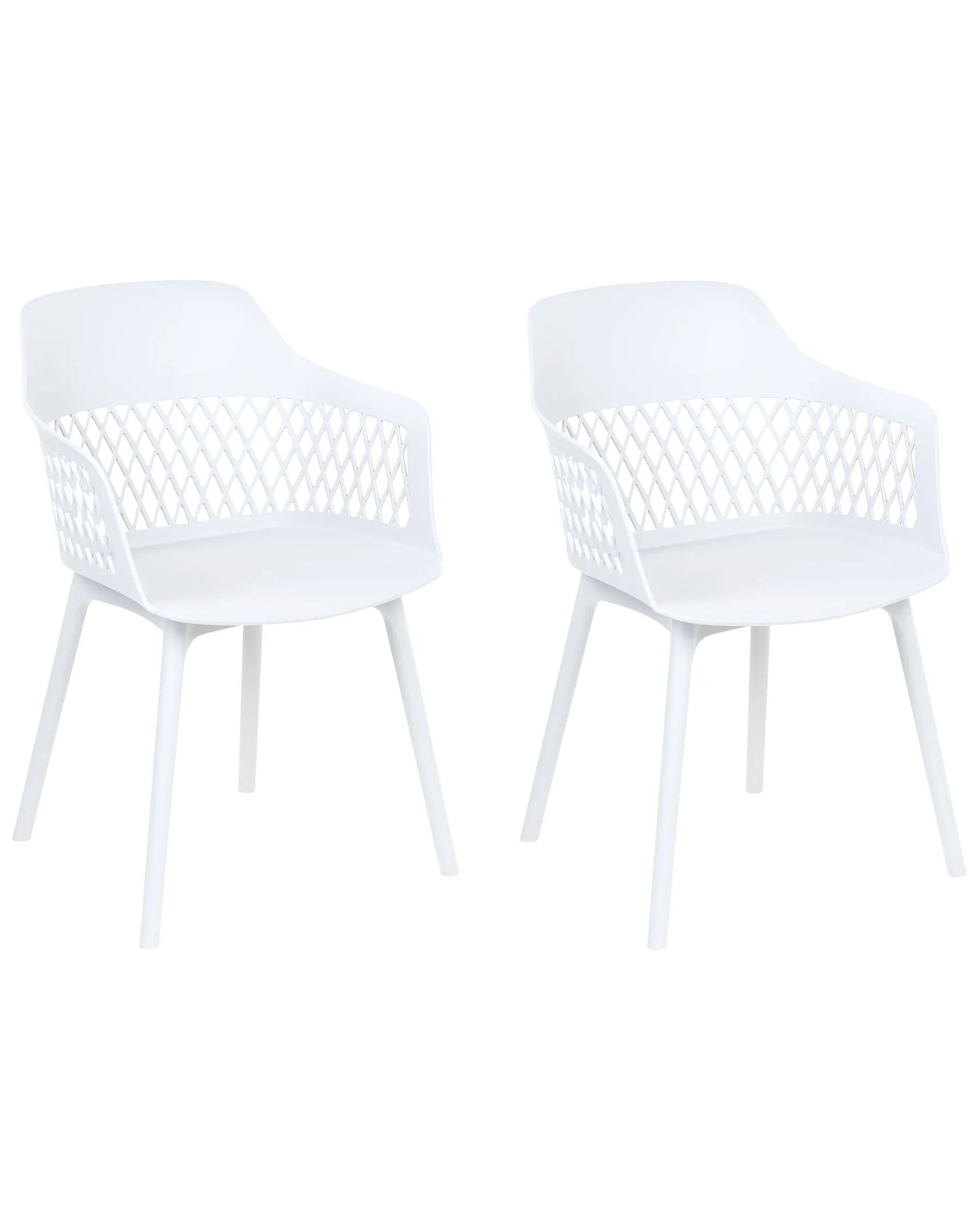 Set of 2 Dining Chairs ALMIRA White