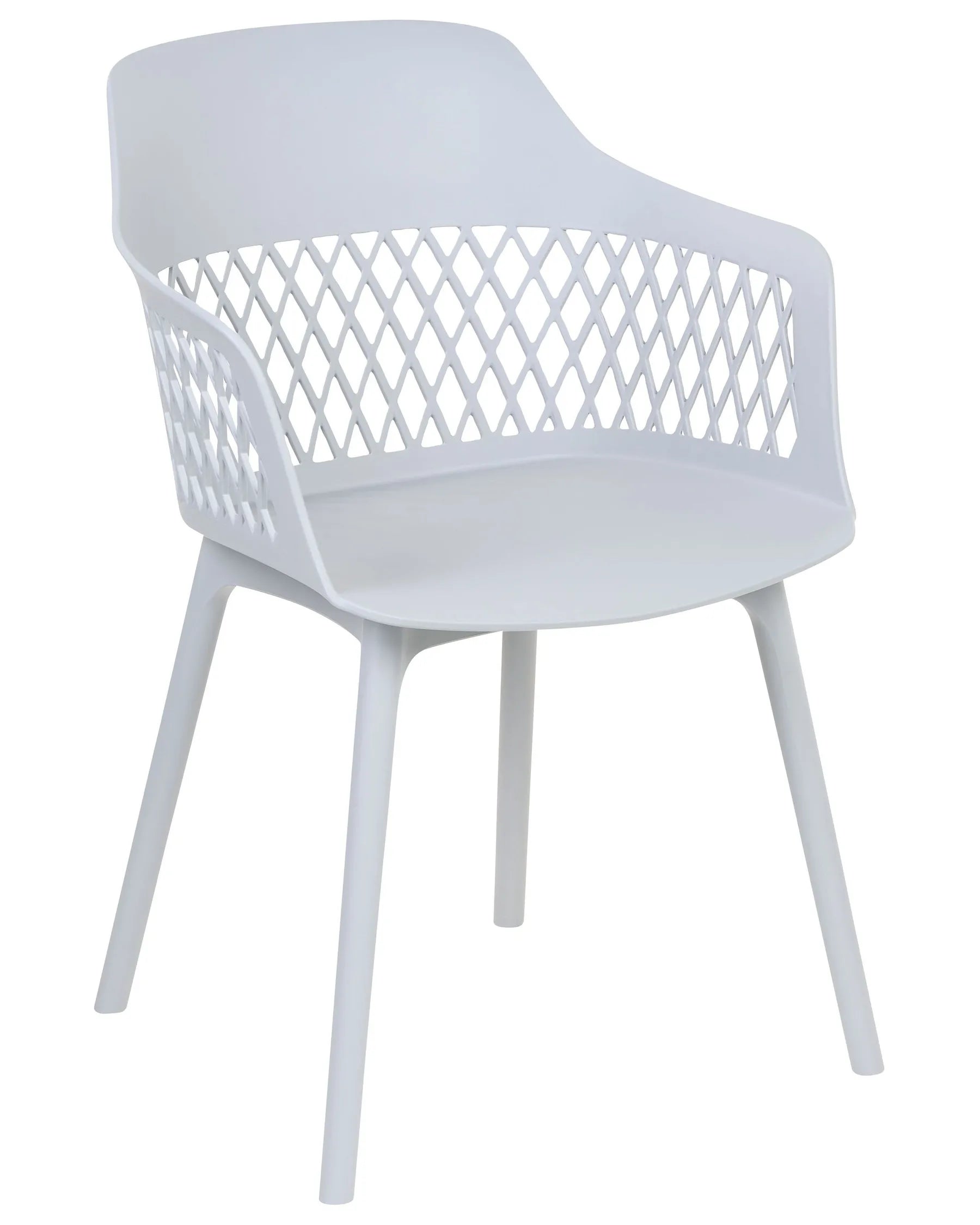 Set of 2 Dining Chairs ALMIRA Light Grey