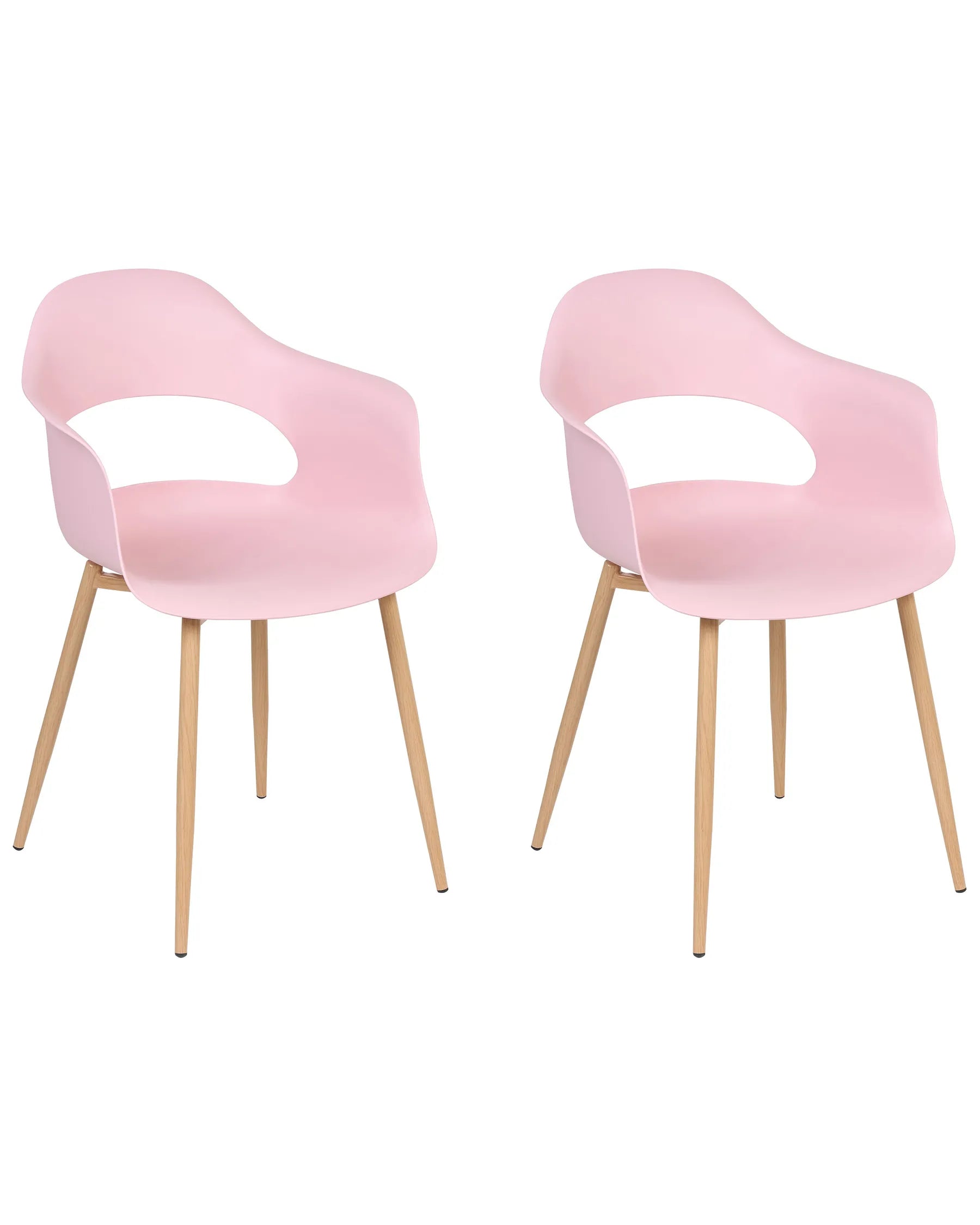 Set of 2 Dining Chairs UTICA Pink