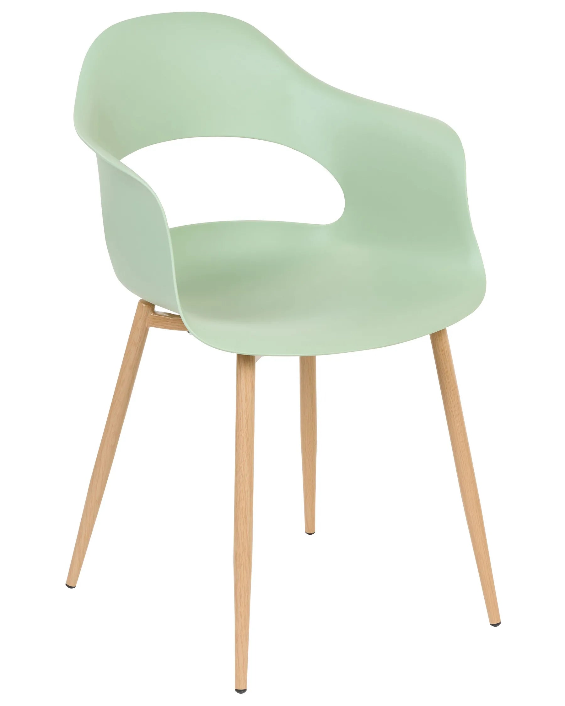 Set of 2 Dining Chairs UTICA Light Green