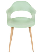 Set of 2 Dining Chairs UTICA Light Green