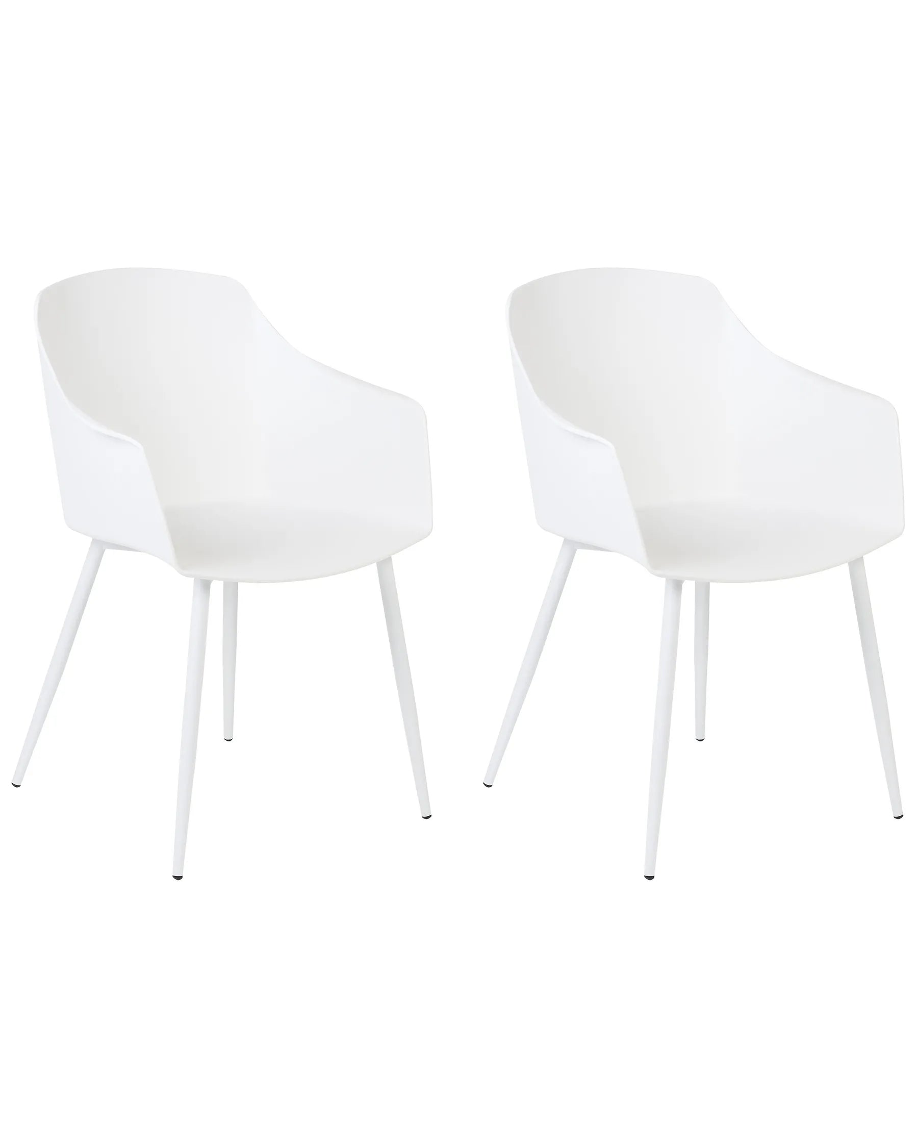 Set of 2 Dining Chairs FONDA White