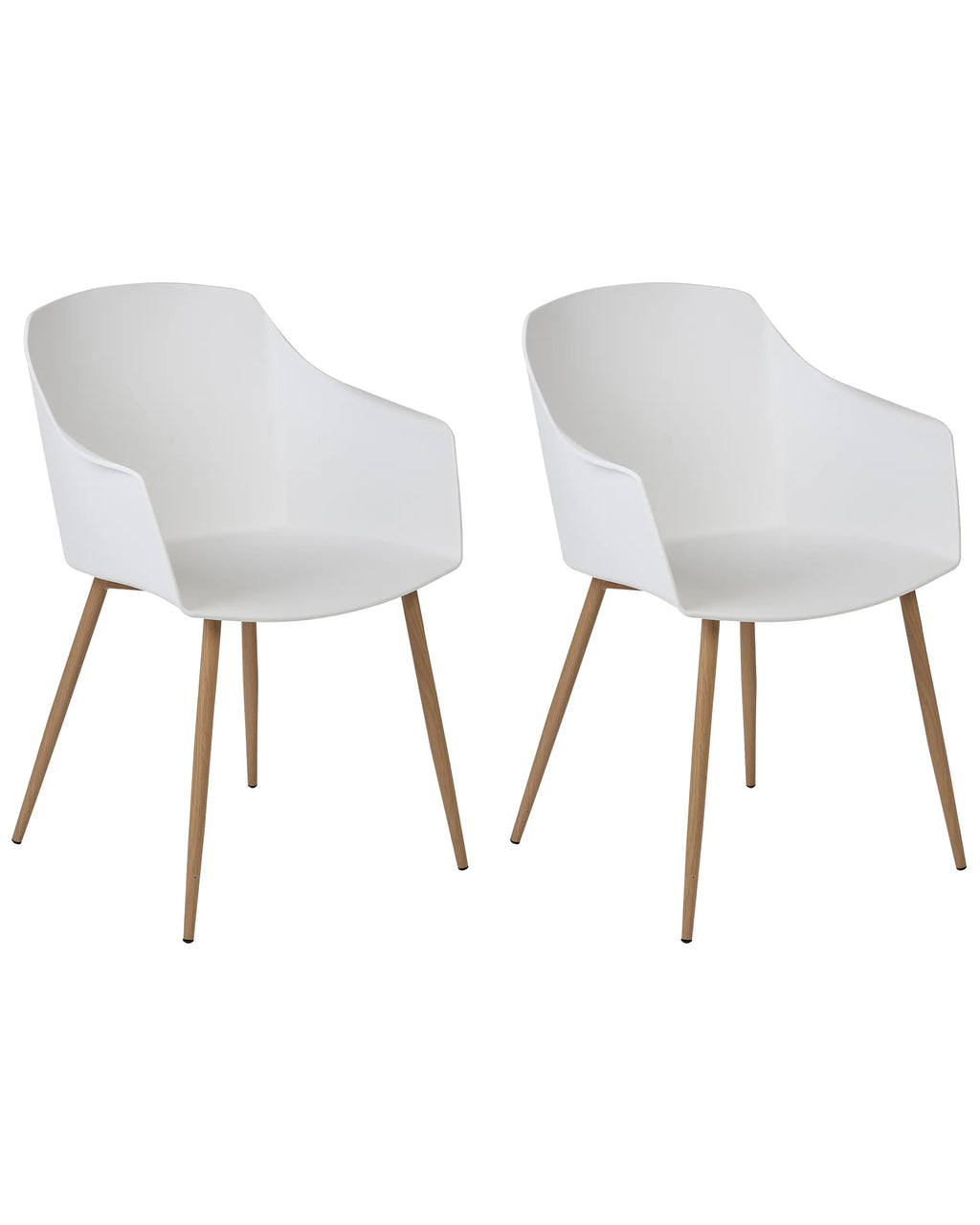 Set of 2 Dining Chairs FONDA II White
