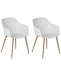 Set of 2 Dining Chairs FONDA II White