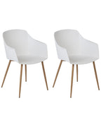 Set of 2 Dining Chairs FONDA II White