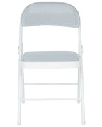Set of 4 Folding Chairs SPARKS Light Grey/ White