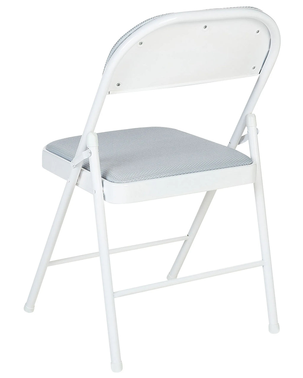 Set of 4 Folding Chairs SPARKS Light Grey/ White